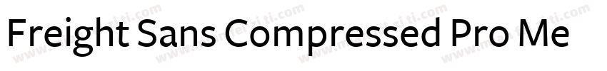 Freight Sans Compressed Pro Medium字体转换